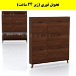 جاکفشی داشبوردی باریک باکس دار شش درب النا – طول 125 (تحویل فوری) فندوقی