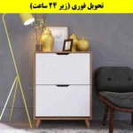 جاکفشی داشبوردی دو درب النا – طول 70 (تحویل فوری) سفید گردویی