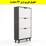 جاکفشی داشبوردی سه درب النا – طول 70 (تحویل فوری) سفید نوک مدادی