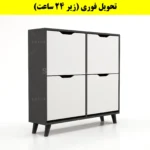 جاکفشی داشبوردی چهار درب النا – طول 100 (تحویل فوری) سفید نوک مدادی
