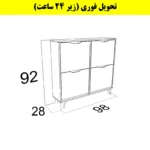 جاکفشی داشبوردی چهار درب النا – طول 100 (تحویل فوری) سایر