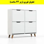 جاکفشی داشبوردی چهار درب النا – طول 100 (تحویل فوری) سفید