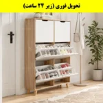 جاکفشی داشبوردی شش درب النا – طول 100 (تحویل فوری) سفید گردویی
