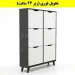 جاکفشی داشبوردی شش درب النا – طول 100 (تحویل فوری) سفید نوک مدادی
