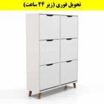 جاکفشی داشبوردی شش درب النا – طول 100 (تحویل فوری) سفید