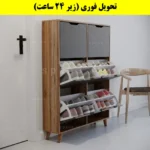 جاکفشی داشبوردی شش درب النا – طول 100 (تحویل فوری) نوک مدادی گردویی