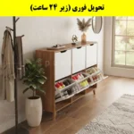 جاکفشی داشبوردی شش درب النا – طول 150 (تحویل فوری) سفید گردویی