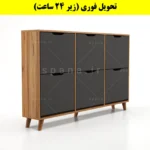جاکفشی داشبوردی شش درب النا – طول 150 (تحویل فوری) نوک مدادی گردویی