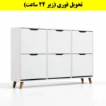 جاکفشی داشبوردی شش درب النا – طول 150 (تحویل فوری) سفید