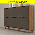 جاکفشی داشبوردی شش درب النا – طول 150 (تحویل فوری) نوک مدادی گردویی