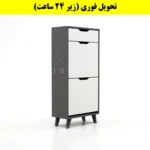 جاکفشی داشبوردی دو درب کشودار النا – طول 50 (تحویل فوری) سفید نوک مدادی