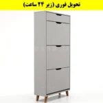 جاکفشی داشبوردی سه درب کشودار النا – طول 70 (تحویل فوری) طوسی