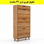 جاکفشی داشبوردی سه درب کشودار النا – طول 70 (تحویل فوری) گردویی