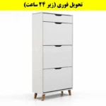 جاکفشی داشبوردی سه درب کشودار النا – طول 70 (تحویل فوری) سفید