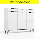 جاکفشی داشبوردی شش درب کشودار النا – طول 150 (تحویل فوری) سفید