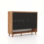 کنسولی ماکان 2 درب 120 مشکی گردویی