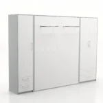 تخت تاشو عمودی دو نفره طول 300 کد 101 سفید طوسی