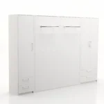 تخت تاشو عمودی دو نفره طول 300 کد 101 سفید