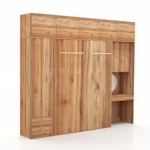 تخت تاشو عمودی دو نفره طول 300 کد 102 گردویی