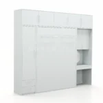 تخت تاشو عمودی دو نفره طول 300 کد 102 طوسی