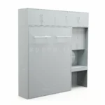 تخت تاشو عمودی دو نفره طول 250 کد 104 طوسی