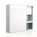 تخت تاشو عمودی دو نفره طول 250 کد 105 سفید طوسی