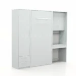 تخت تاشو عمودی تک نفره طول 235 کد 115 طوسی