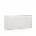 تخت تاشو افقی تک نفره طول 215 کد 124 سفید