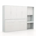 تخت تاشو افقی تک نفره طول 300 کد 126 سفید طوسی